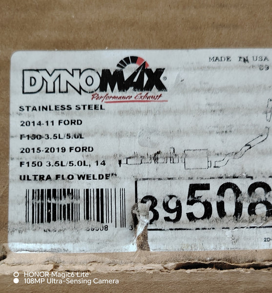 39508 Kit complet de système d'échappement simple sortie Ford F150 5.0L V8