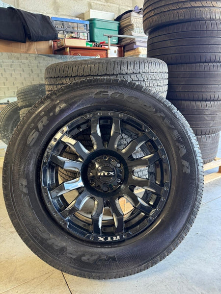 4  roues complètes Jantes noires 18" RTX pour FORD F150 2010-2023