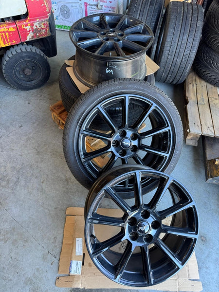 4 Jantes noires 19" pour Mustang 6 2015 à 2024