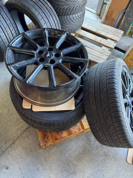4 Jantes noires 19" pour Mustang 6 2015 à 2024